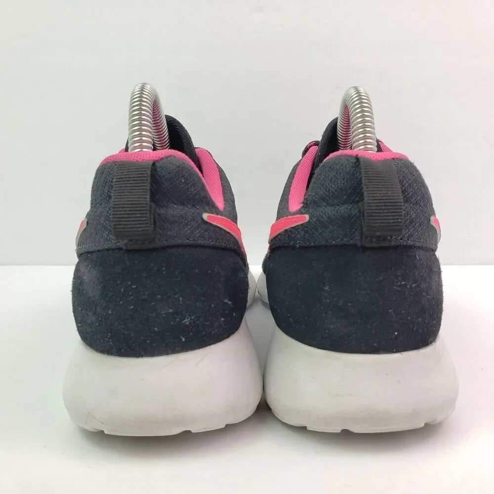 Nike Roshe One Girls Size 6Y Womens Sz 7.5 Black Pink Running Sneaker Shoes
